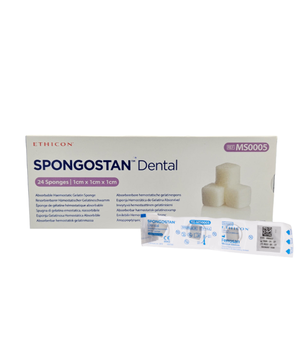 SPONGOSTAN DENTAL 1X1X1CM - KOLAGENOWY ŚRODEK HEMOSTATYCZNY 24SZT..png