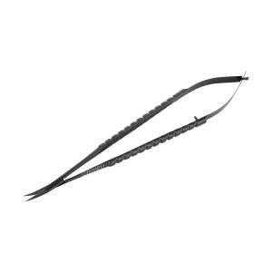 NOŻYCZKI MIKROCHIRURGICZNE WESTCOTT - wygięte, dł. 18 cm, TC, czarna ceramika, uchwyt  typ OPL-Ergo""