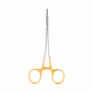 IGŁOTRZYMACZ DERF - Prosty, dł. 15.5 cm, TC, do nici od 4/0 do 6/0