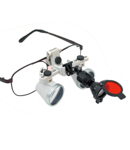 Lupa okularowa Zumax SLE - oprawka klasyczna + źródło światła Zumax HL 8200