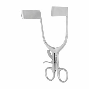 Rozwieracz do ran RIGBY - Samozaciskowy, max. rozw. 85 mm, łyżki wym. 20x60 mm, dł. 18 cm