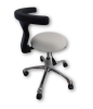 Taboret medyczny z anatomicznym oparciem – regulowany, obrotowy U.png